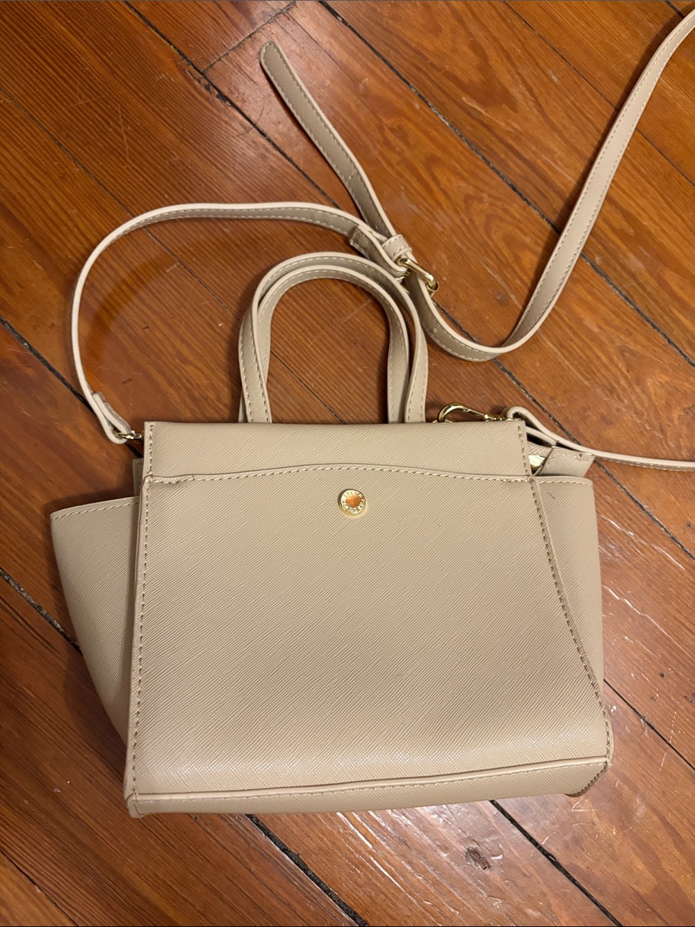 Beige Crossbody Purse